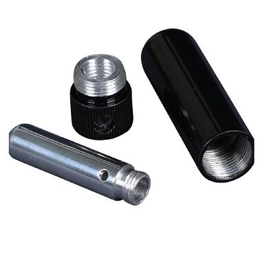 Inhaler For Aluminium Black with Cord